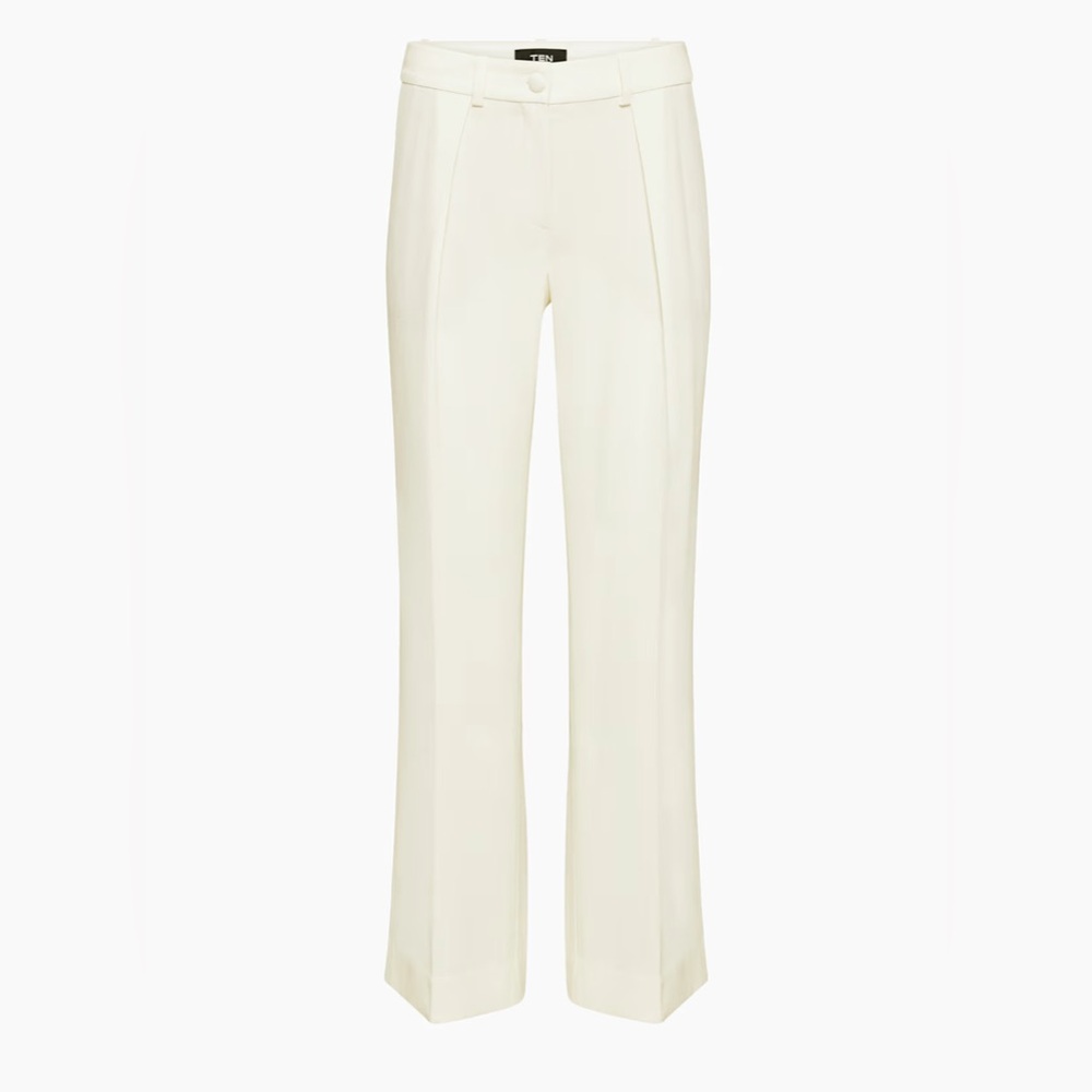 Aritzia Ten Dame Light Birch Low Rise Wide Leg Formal Evening Business Pant Sz2